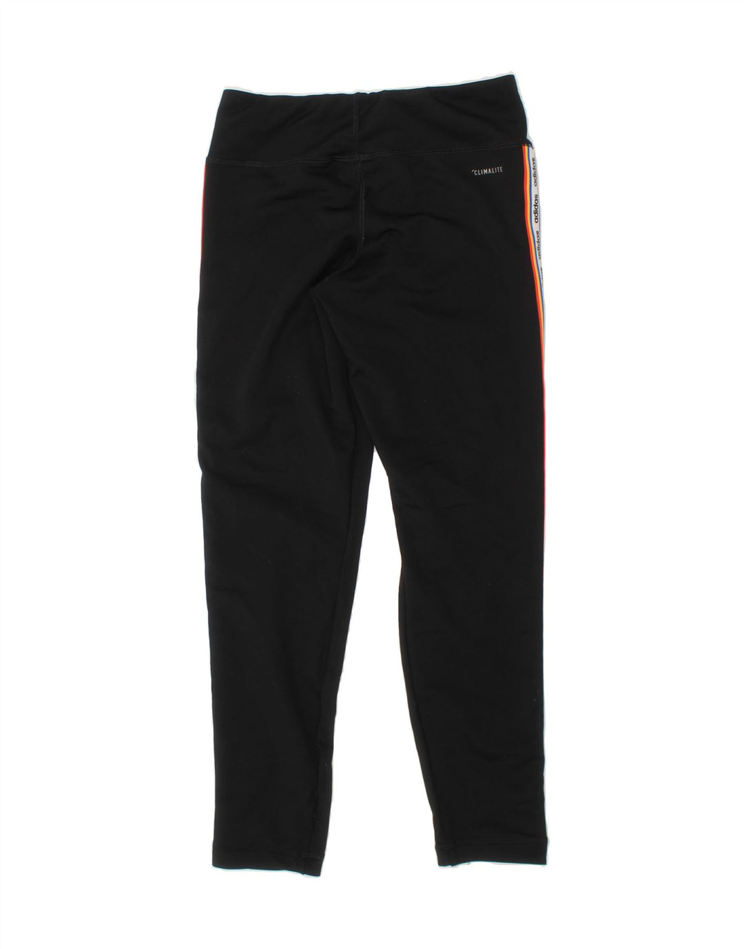 ADIDAS Girls Graphic Leggings 9-10 Years  Black Polyester Vintage Adidas and Second-Hand Adidas from Messina Hembry 