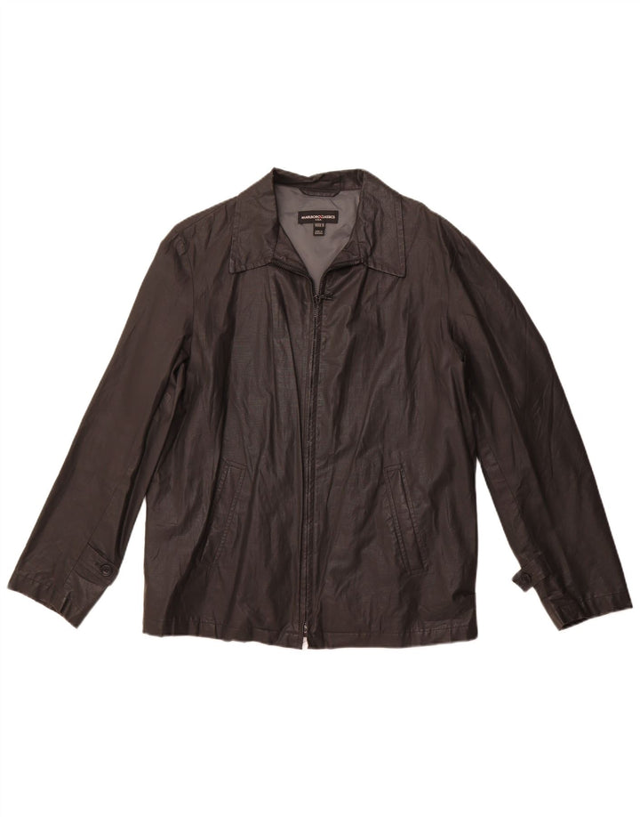 MARLBORO CLASSICS Mens Bomber Jacket EU 48 Medium Black Linen