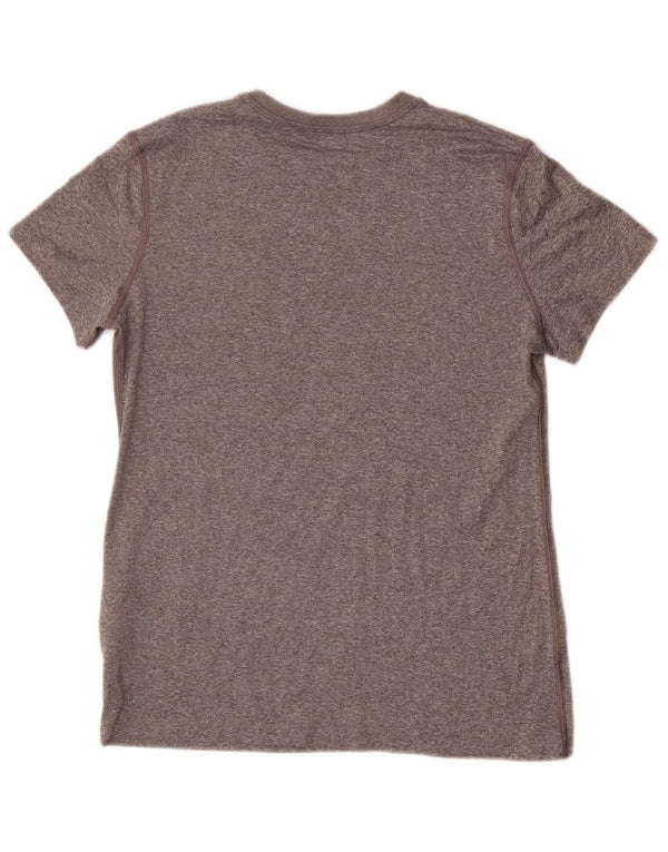 NIKE Girls Graphic T-Shirt Top 13-14 Years XL Grey Flecked Polyester