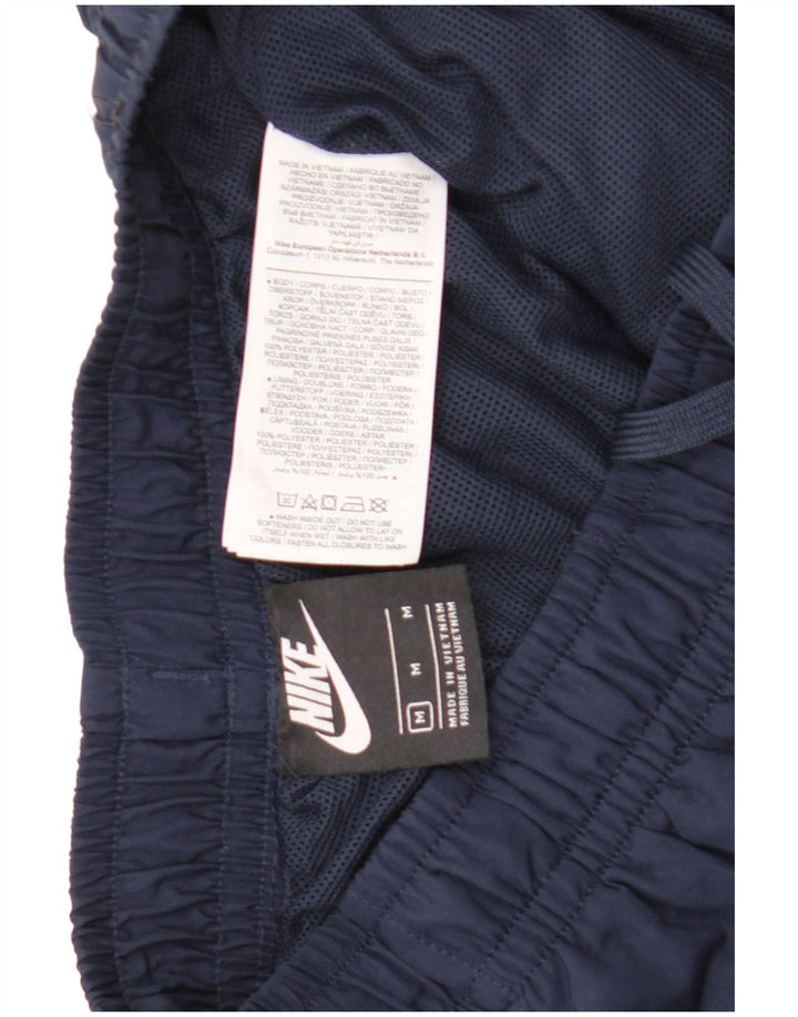 Nike Mens Tracksuit Trousers Joggers Medium Navy Blue Polyester