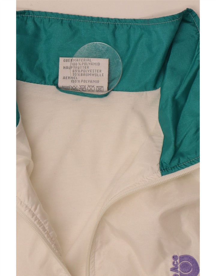 Pro Ace Mens Tracksuit Top Jacket Large Off White Colourblock Polyamide