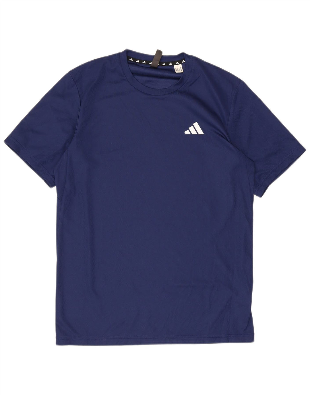 ADIDAS Mens Aeroready T-Shirt Top Small Navy Blue Polyester
