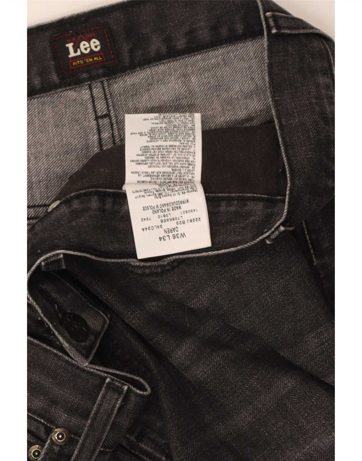 Lee Mens Daren Straight Jeans W36 L34 Grey Cotton