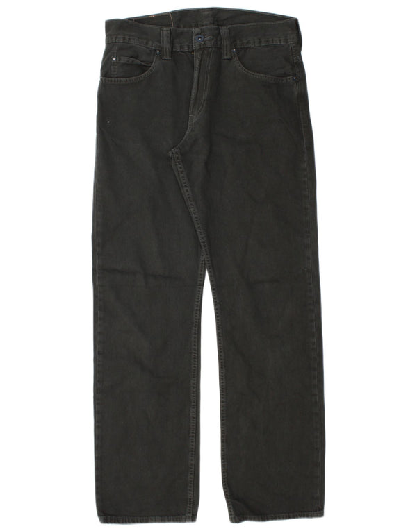 Levi's Mens 506 Straight Jeans W32 L32 Black Cotton