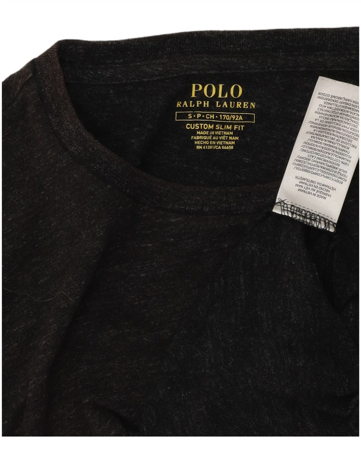 POLO RALPH LAUREN Mens Custom Slim Fit T-Shirt Top Small Grey Flecked
