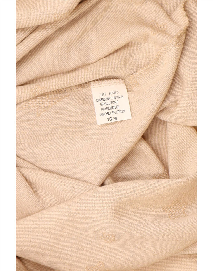 KIKISIX Womens Abstract Pattern Sleeveless Maxi Dress UK 14 Medium Beige