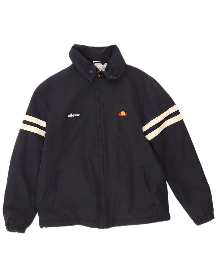 Ellesse Mens Bomber Jacket UK 36 Small Navy Blue
