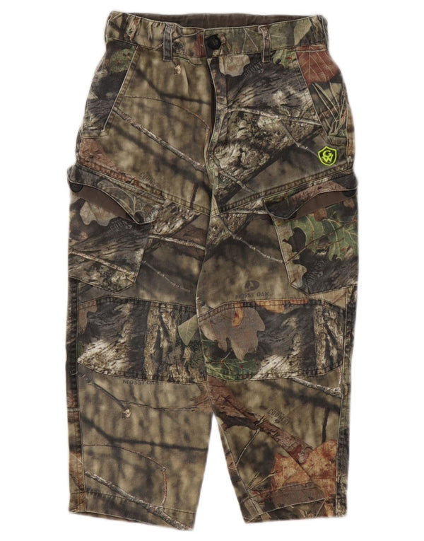 Game Winner Boys Cargo Trousers 4-5 Years Small W22 L18 Khaki Camouflage
