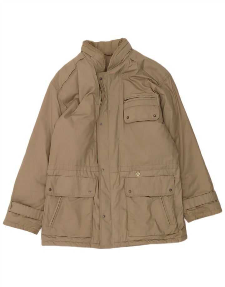 VINTAGE Mens Utility Jacket UK 42 XL Beige