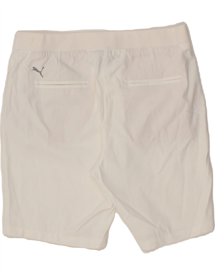 PUMA Womens Casual Shorts Large W34  White Cotton Vintage Puma and Second-Hand Puma from Messina Hembry 