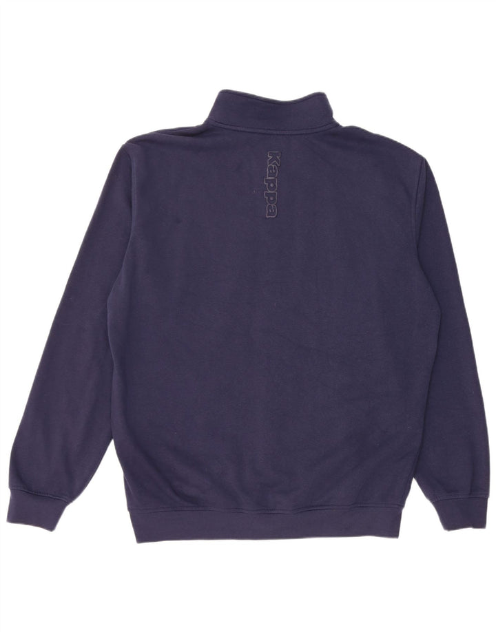Kappa Mens Tracksuit Top Jacket 2XL Navy Blue Cotton