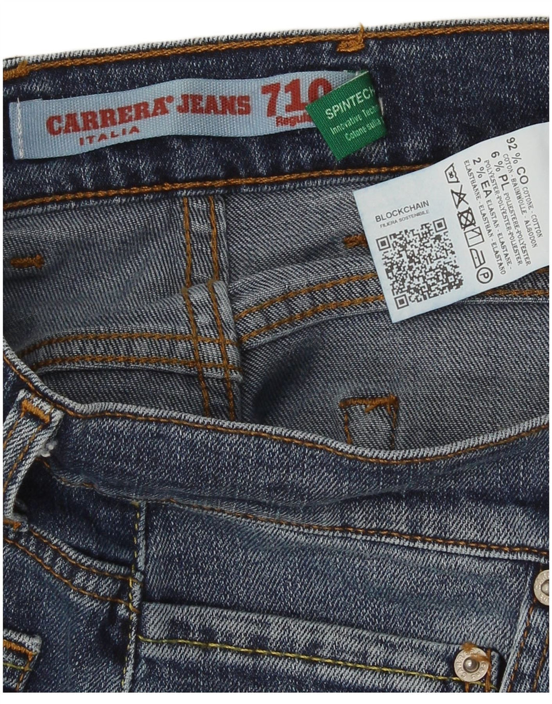 Carrera Mens 710 Regular Fit Slim Jeans W32 L33 Blue Cotton
