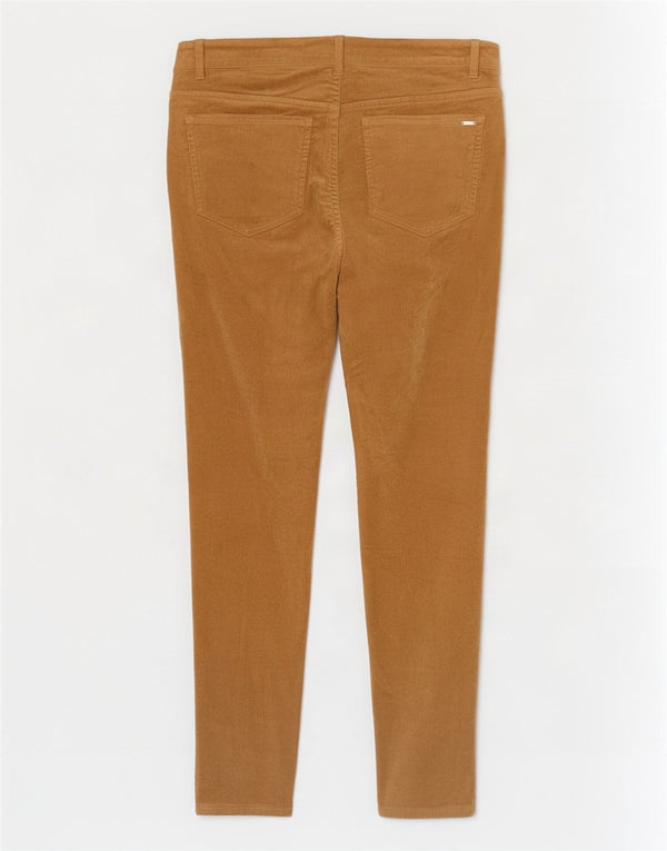 Massimo Dutti Womens Skinny Corduroy Trousers EU 42 Large W32 L30 Beige