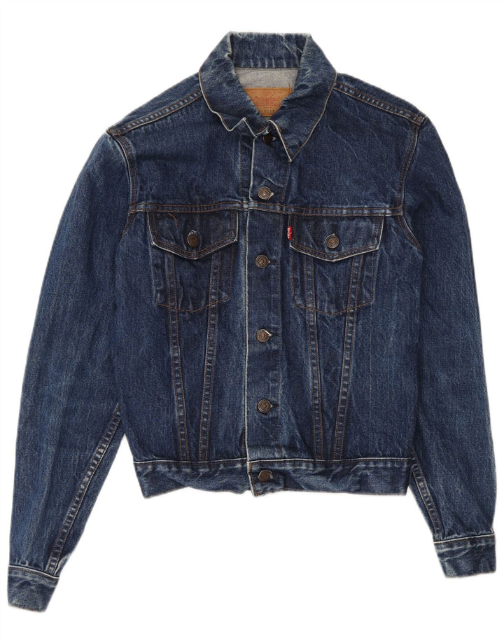 LEVI'S Womens Denim Jacket EU 36 Small Blue