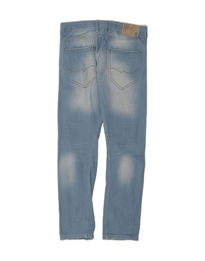 JACK & JONES Mens Slim Jeans W33 L34 Blue Cotton Vintage Jack & Jones and Second-Hand Jack & Jones from Messina Hembry 
