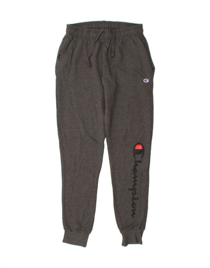 CHAMPION Mens Graphic Tracksuit Trousers Joggers Medium Grey Cotton Vintage Champion and Second-Hand Champion from Messina Hembry 