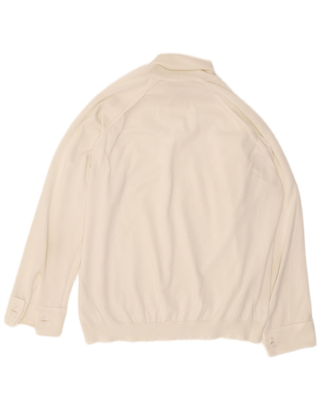 Vintage Womens Oversized Long Sleeve Blouse Top UK 16 Large White