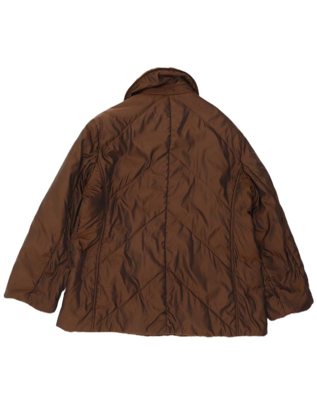 ELENA MIRO Womens Padded Jacket UK 18 XL Brown Polyester