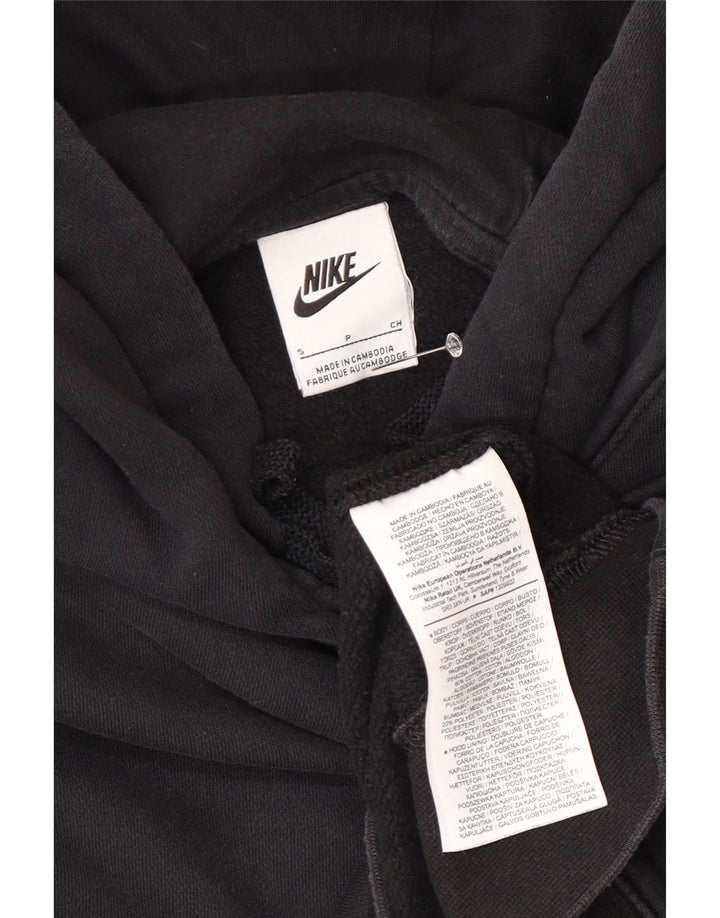 Nike Mens Hoodie Jumper Small Black Cotton