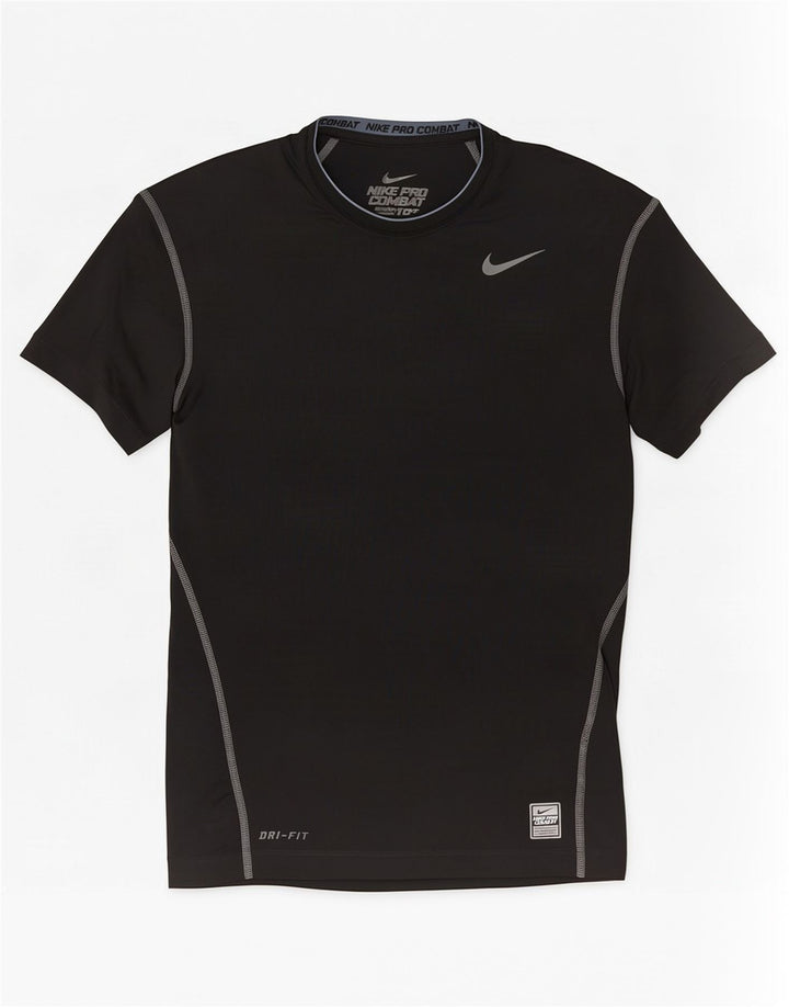 Nike Mens T-Shirt Top Large Black Polyester