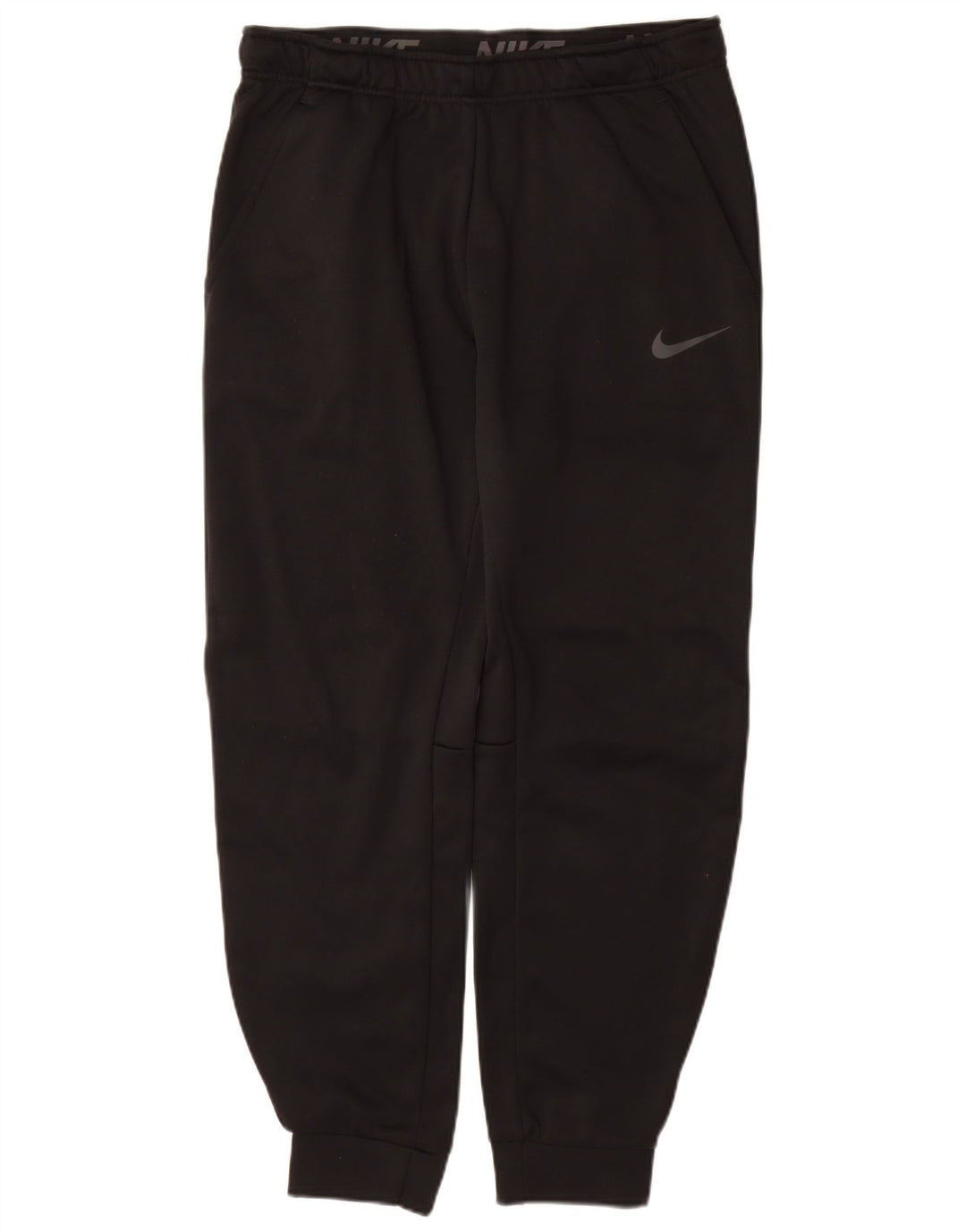 NIKE Mens Therma-Fit Tracksuit Trousers Joggers Large Black Polyester