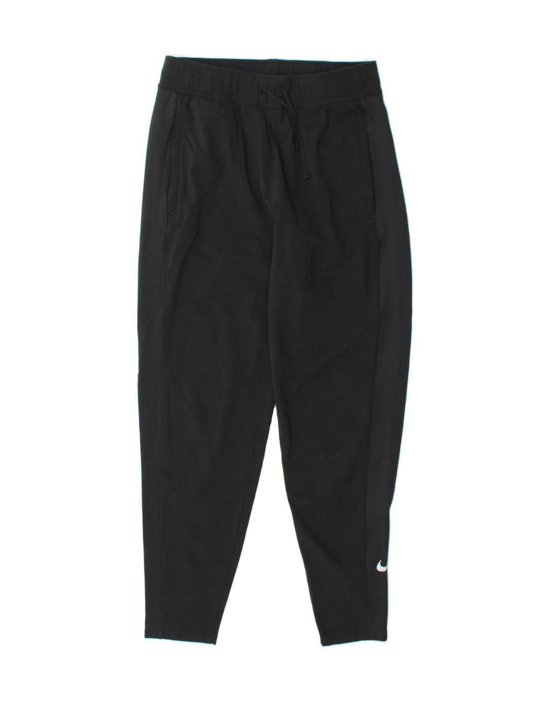 NIKE Womens Dri Fit Tracksuit Trousers UK 8 Small Black Polyester Vintage Nike and Second-Hand Nike from Messina Hembry 