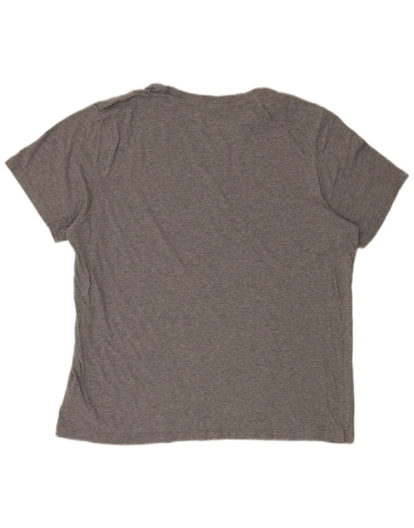 Nike Mens Graphic T-Shirt Top XL Grey Flecked Cotton