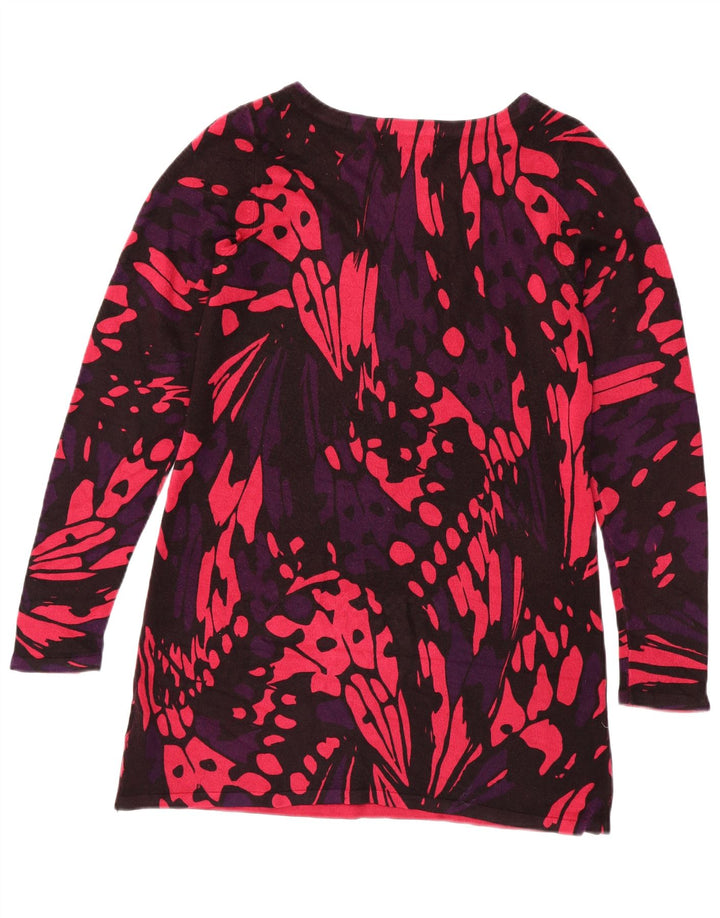 Marks & Spencer Womens Boat Neck Jumper Sweater UK 12 Medium Pink