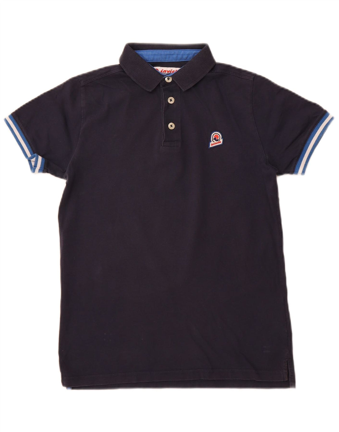 INVICTA Mens Polo Shirt XS Navy Blue Cotton
