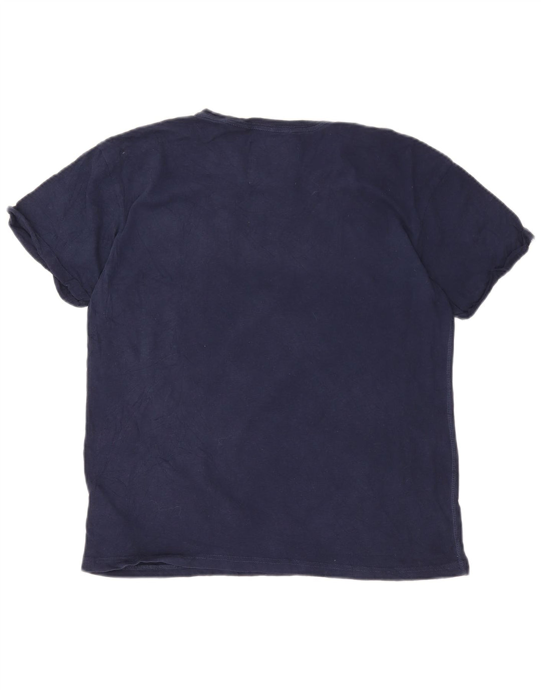 Superdry Womens Graphic T-Shirt Top UK 12 Medium Navy Blue Cotton