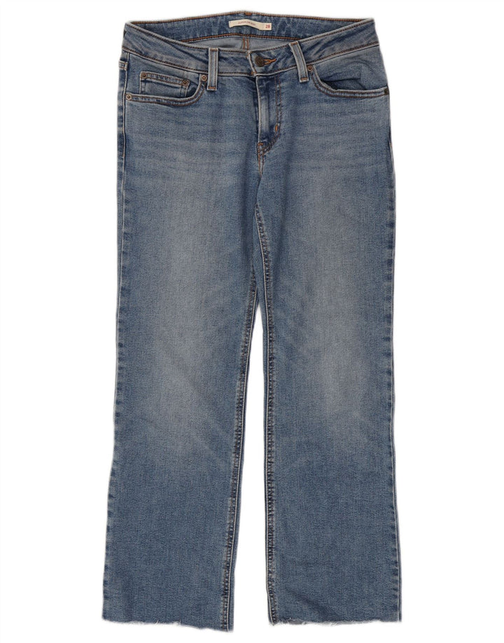 Levi's Womens Super Low Bootcut Jeans W28 L30 Blue Cotton