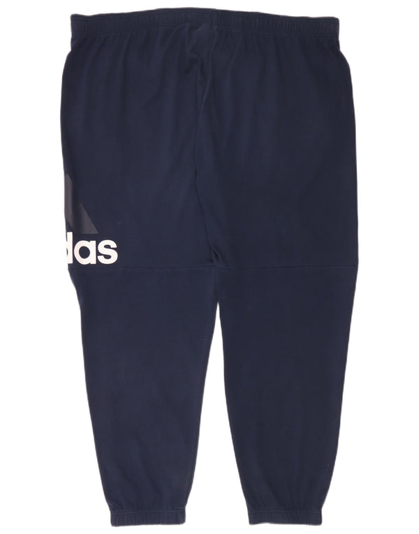 Adidas Mens Graphic Tracksuit Trousers Joggers 3XL  Navy Blue Cotton