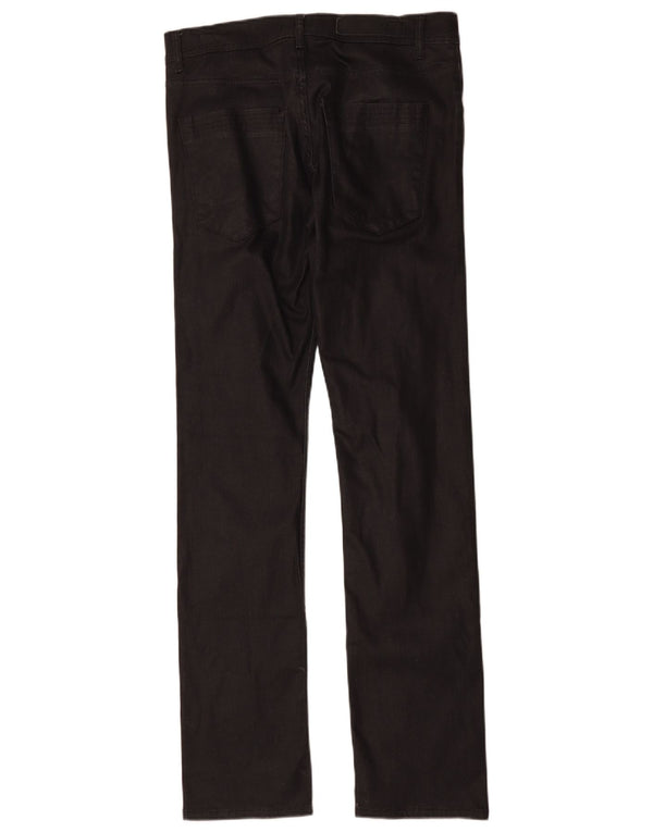 Zara Mens Slim Casual Trousers EU 40 Medium W31 L33 Black Cotton