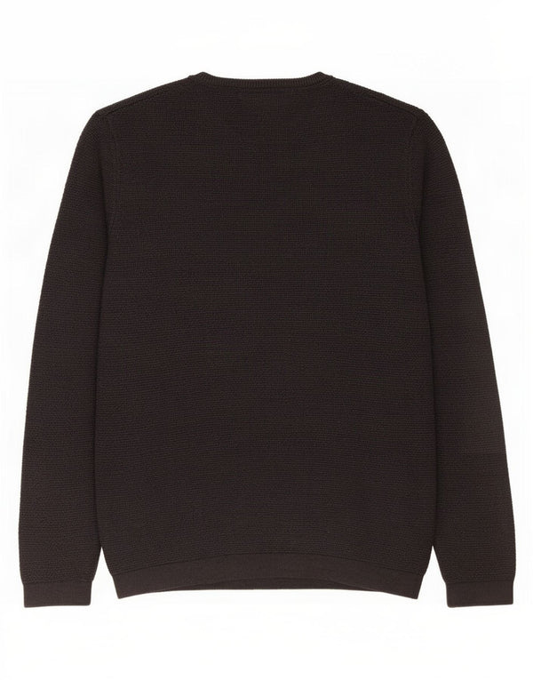 Zara Mens Crew Neck Jumper Sweater Small Grey