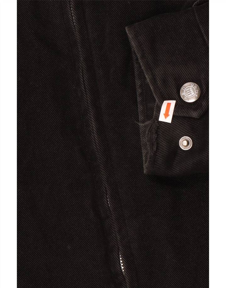 GANT Mens Bomber Jacket UK 38 Medium Black Cotton