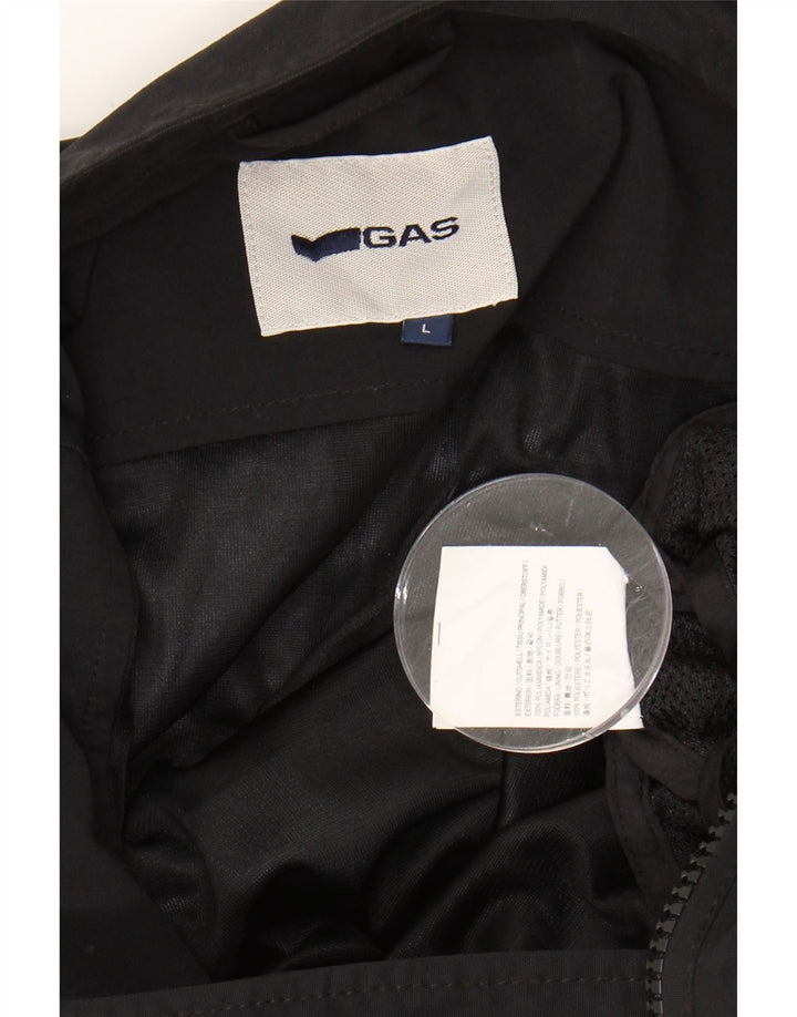 GAS Womens Bomber Jacket UK 16 Large Black Polyamide Vintage Gas and Second-Hand Gas from Messina Hembry 