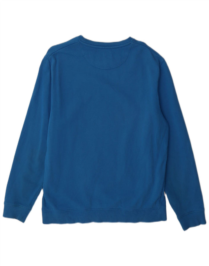 Lyle & Scott Mens Sweatshirt Jumper Large Blue Cotton