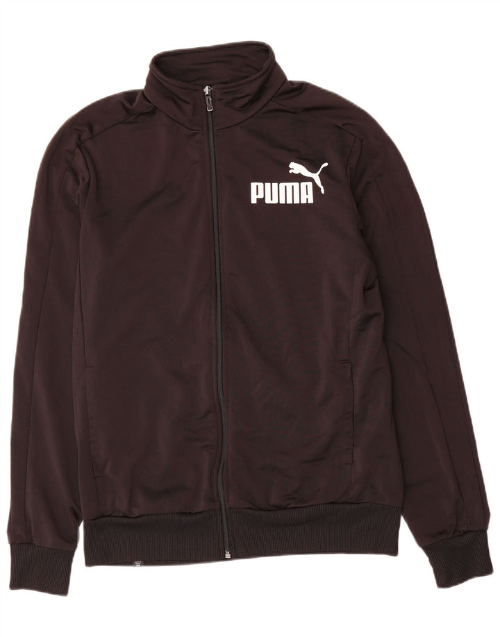 Puma Mens Graphic Tracksuit Top Jacket Medium Black