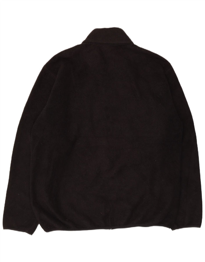 L.L.Bean Mens Fleece Jacket UK 42 XL Black Polyester
