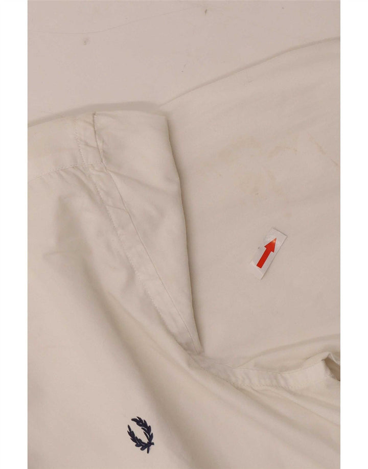 Fred Perry Boys Shirt 11-12 Years White Cotton