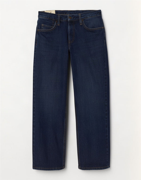 Hollister Mens Straight Jeans W32 L30 Navy Blue Cotton