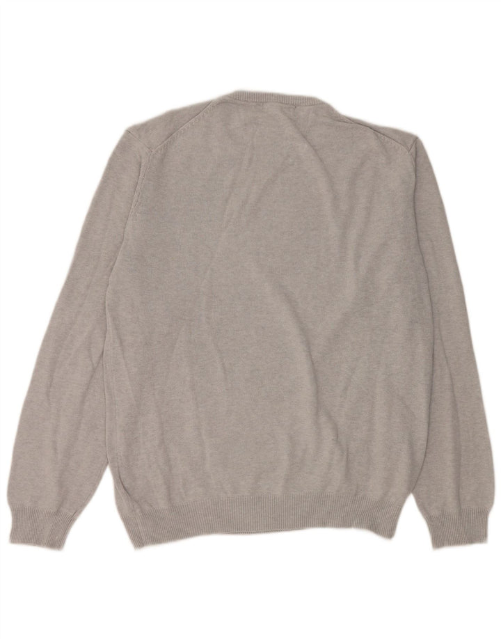 Marks & Spencer Mens Crew Neck Jumper Sweater UK 38/40 Medium Grey