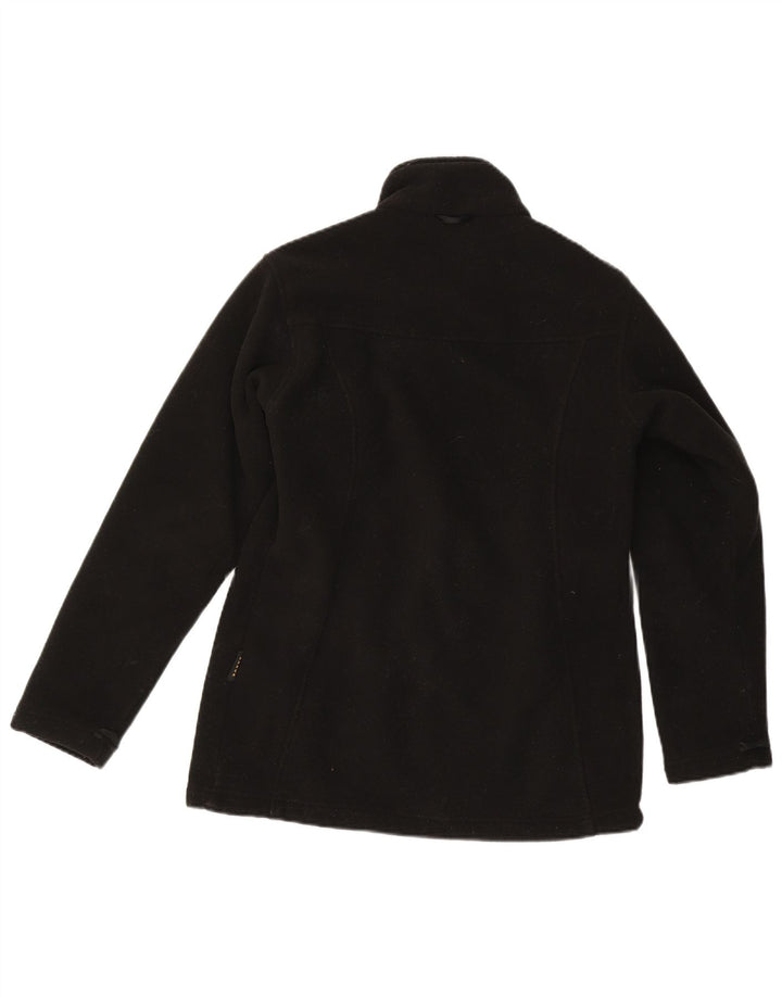 Jack Wolfskin Womens Fleece Jacket UK 12/14 Medium Black Polyester