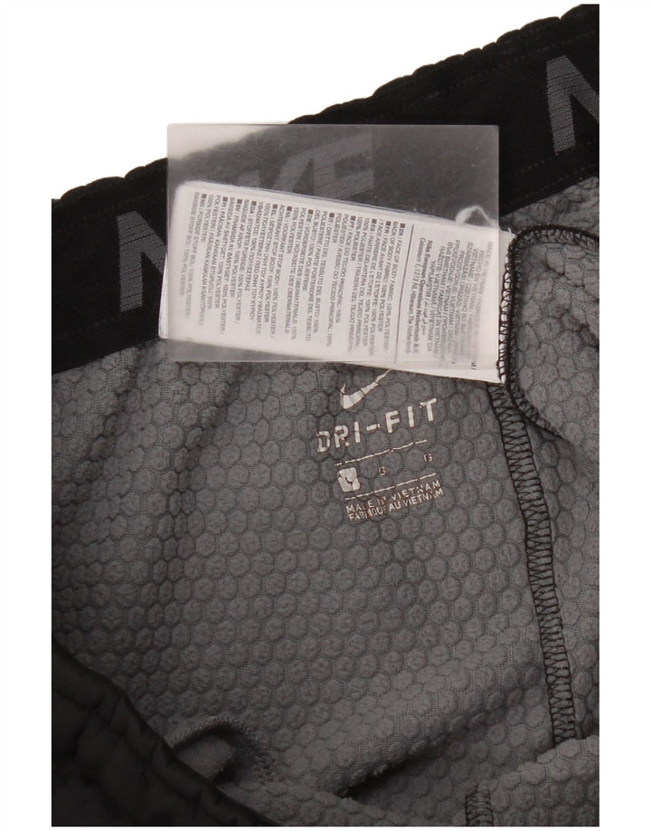 Nike Mens Dri Fit Tracksuit Trousers Joggers Large Black Polyester