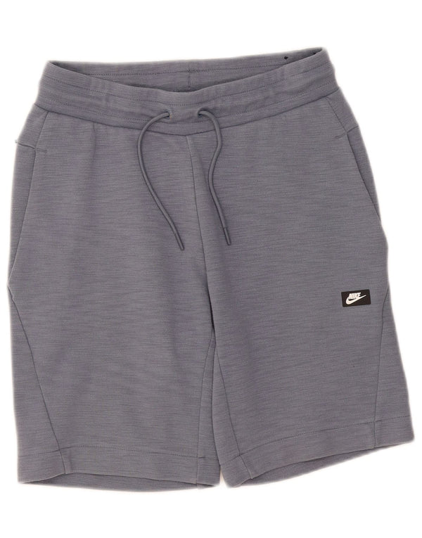 Nike Mens Sport Shorts Small Navy Blue Flecked Cotton