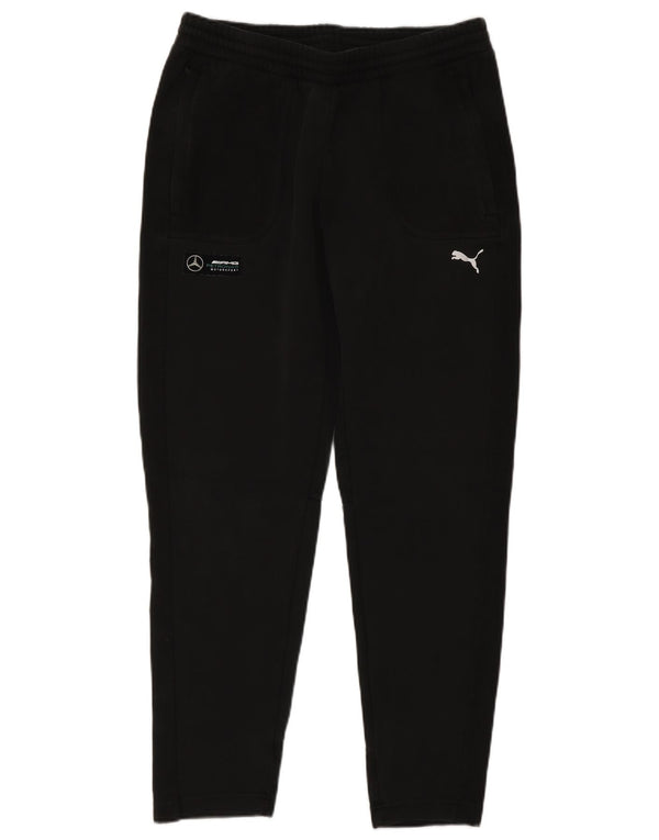 Puma Mens Tracksuit Trousers Medium  Black Cotton