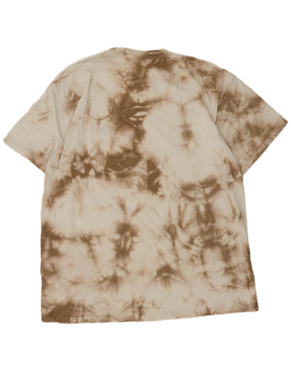 Carhartt Mens T-Shirt Top XL Beige Tie Dye Cotton