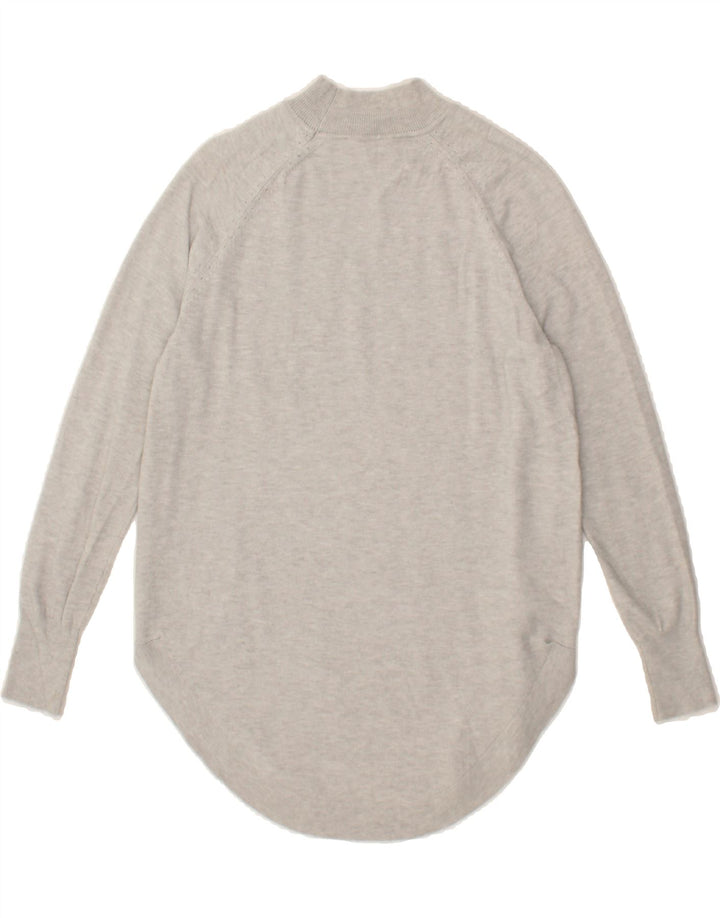 OASIS Womens Turtle Neck Jumper Sweater UK 10 Small Grey Viscose Vintage Oasis and Second-Hand Oasis from Messina Hembry 