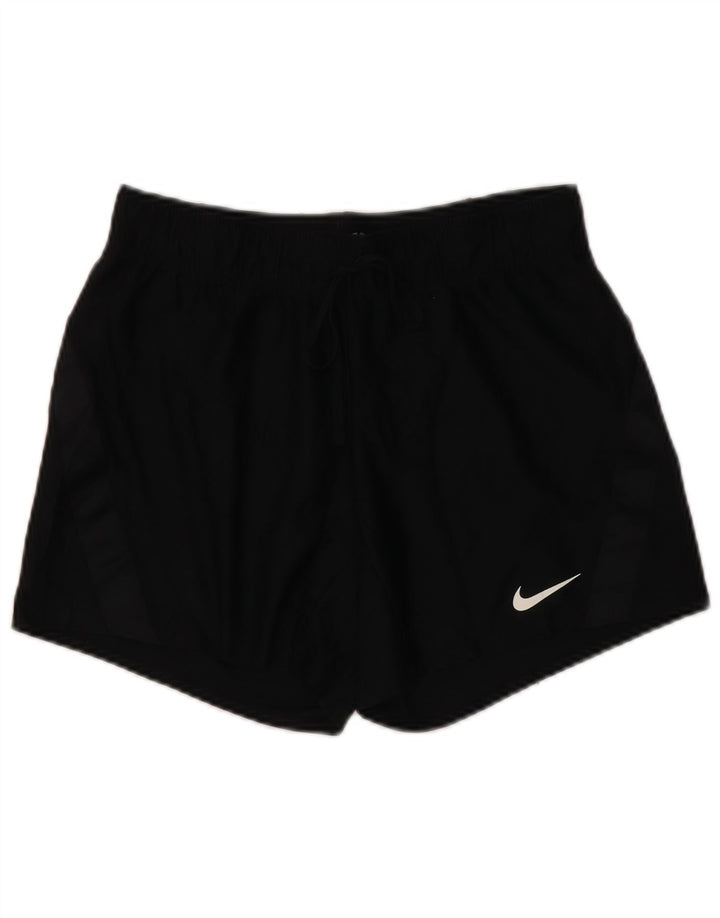 NIKE Womens Dri Fit Sport Shorts UK 6 XS  Black Polyester