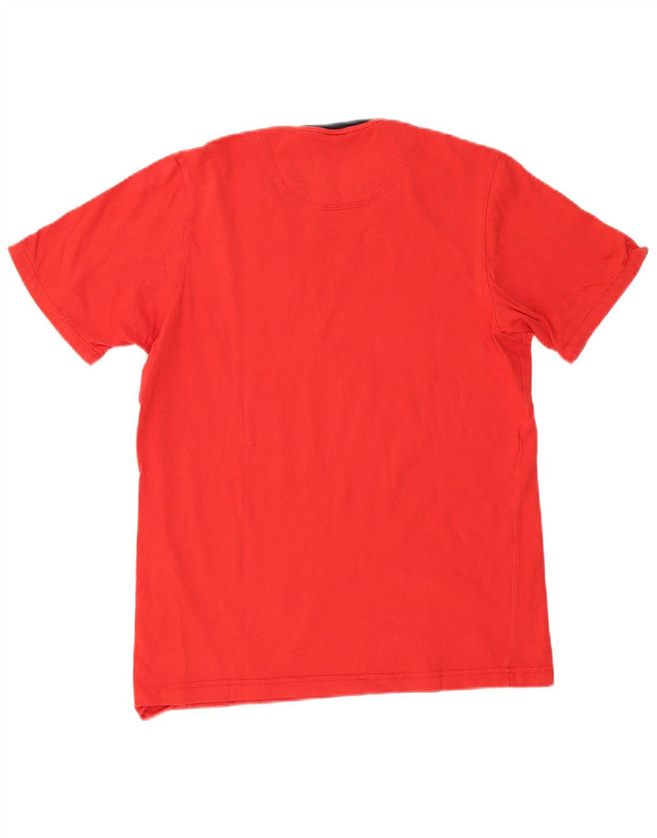 Adidas Mens Graphic T-Shirt Top Medium Red Cotton